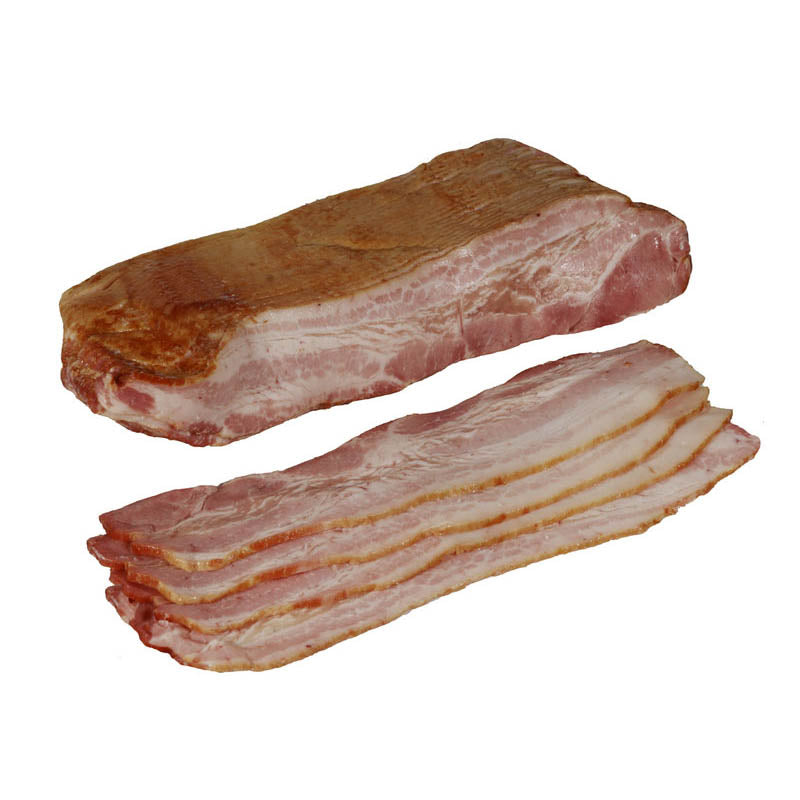 Tocino ahumado rebanado