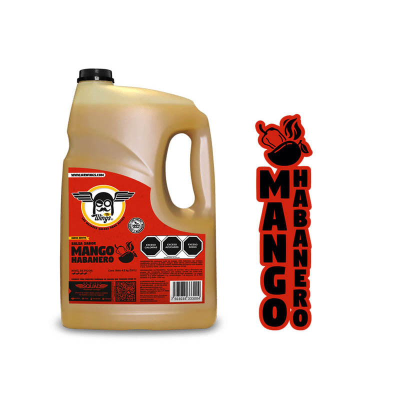 Salsa Mango Habanero 3.8 lt. Mr. Wings