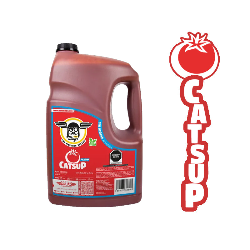 Salsa Catsup sin Azúcar 3.8 lt. Mr. Wings